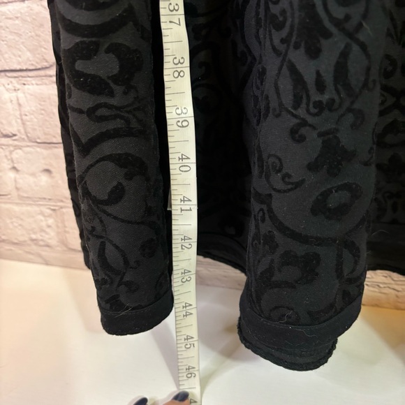 Lands End Black Velvet Baroque Dress - Picture 3 of 8